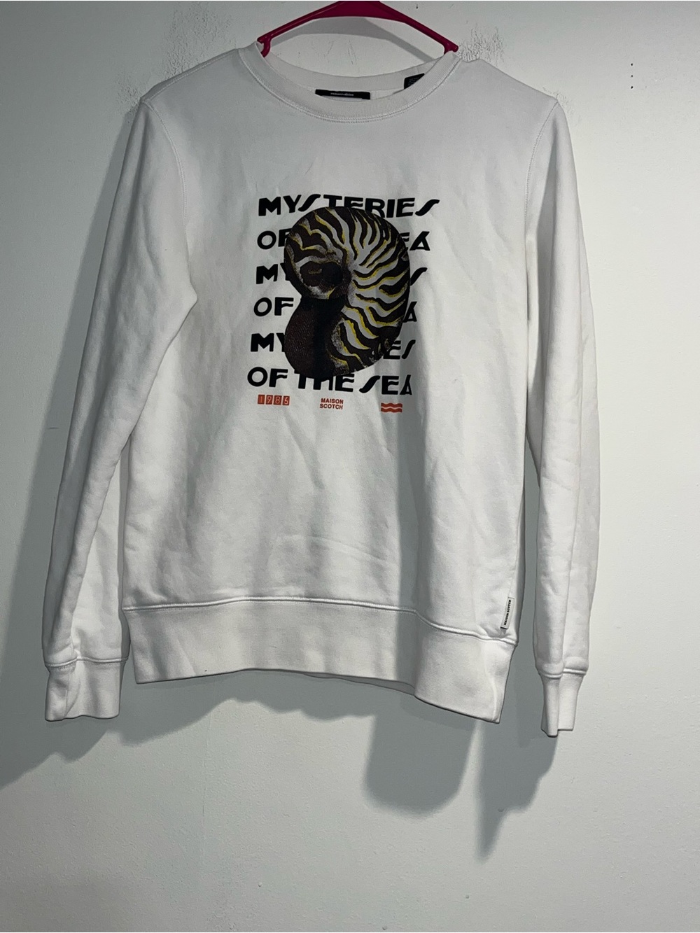 SCOTCH & SODA Maison Scotch Mysteries of the Sea Nautilus sweatshirt